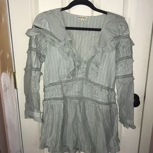 For Love and Lemons Sage Ziggy Pintuck Dress